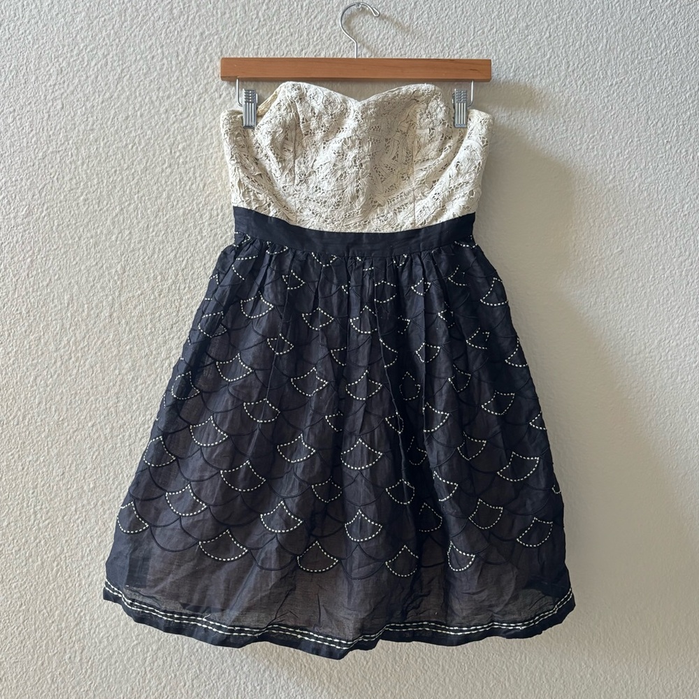 Meadow Rue Battenburg Organza Party Dress